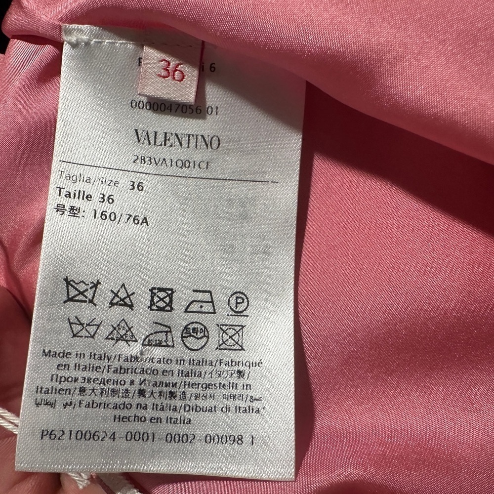 Valentino Colorblock Crepe Couture Minidress Size 36 - Picture 13 of 15